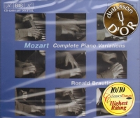 Mozart Complete Piano Variations Brautigammusic Cd Sheet Music Songbook