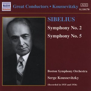 Sibelius Symphonies 2 & 5 Koussevitzky Music Cd Sheet Music Songbook