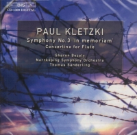 Kletzki Symphony No3:concertino For Flute Music Cd Sheet Music Songbook