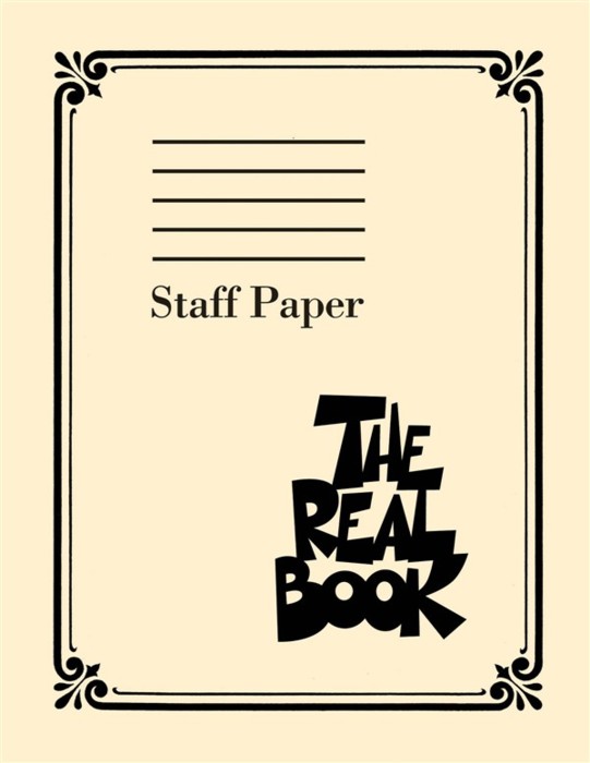 Real Book Staff Paper (9 Stave) Sheet Music Songbook