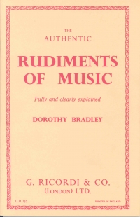 Bradley Rudiments Of Music Sheet Music Songbook