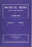 Foster Musical Mems Book 4 Sheet Music Songbook