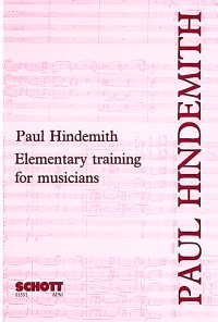 Hindemith Elementary Training For Musicians Sheet Music Songbook