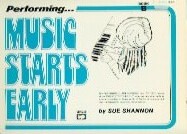 Shannon Music Starts Early Performing Book B Sheet Music Songbook