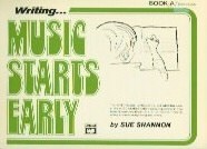 Shannon Music Starts Early Writing Book A Sheet Music Songbook