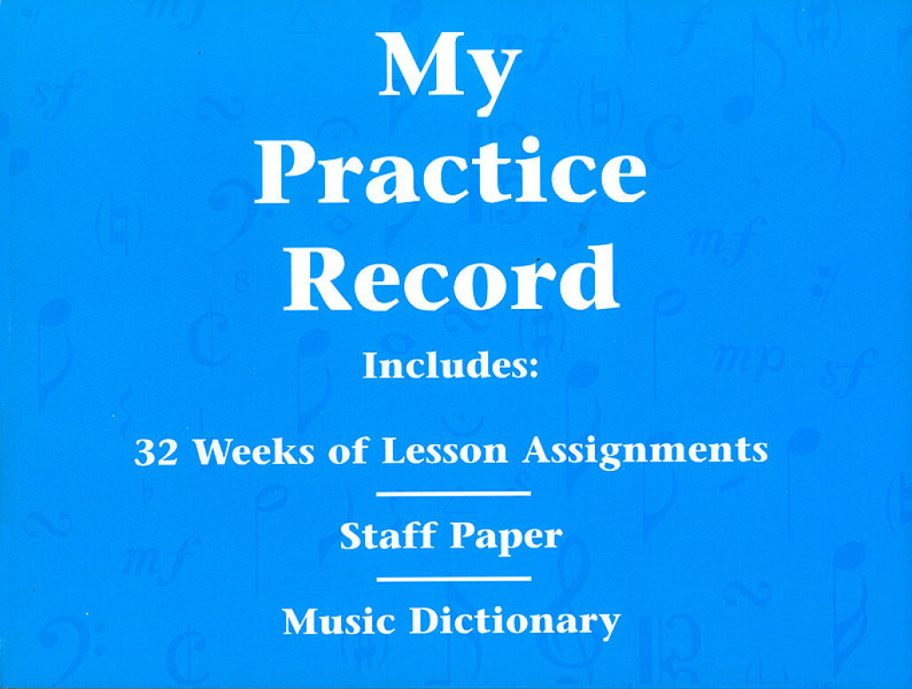 Hal Leonard Student Piano My Practice Record  Sheet Music Songbook