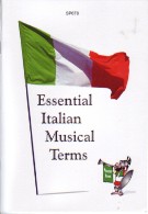 Essential Italian Musical Terms Sheet Music Songbook