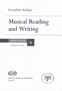 Szonyi Musical Reading & Writing Pupils Book 6 Sheet Music Songbook