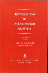 Forte Introduction To Schenkerian Analysis Sheet Music Songbook
