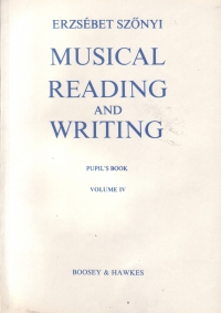 Szonyi Musical Reading & Writing Pupils Book 4 Sheet Music Songbook