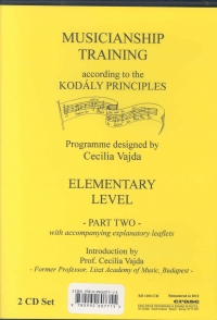 Musicianship Training Kodaly Elementary Part Two Sheet Music Songbook