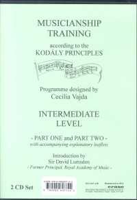Musicianship Training Kodaly Intermediate 2cds Sheet Music Songbook