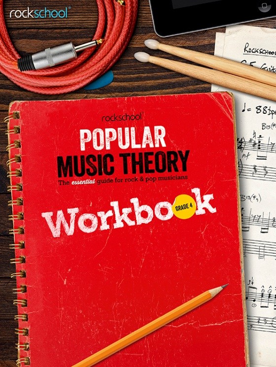Rockschool Popular Music Theory Workbook Grade 4 Sheet Music Songbook