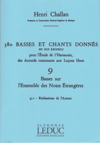 Challan 380 Figured Bass Exercises Vol 9c Sheet Music Songbook