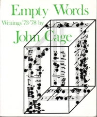 Cage Empty Words P/b Sheet Music Songbook