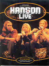 Hanson Live Saunders + Poster Sheet Music Songbook