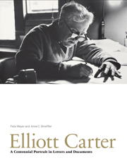 Elliott Carter Portrait In Letter And Documents Sheet Music Songbook