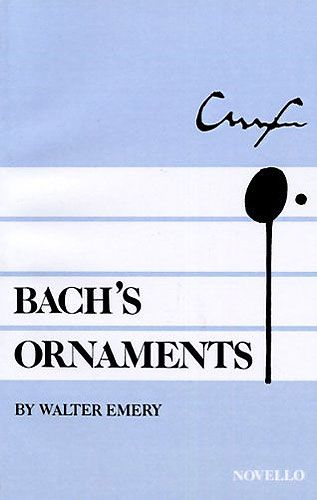 Bachs Ornaments Emery Sheet Music Songbook