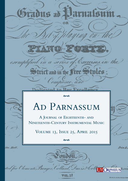 Ad Parnassum Volume 13 No.25 April 2015 13 Sheet Music Songbook