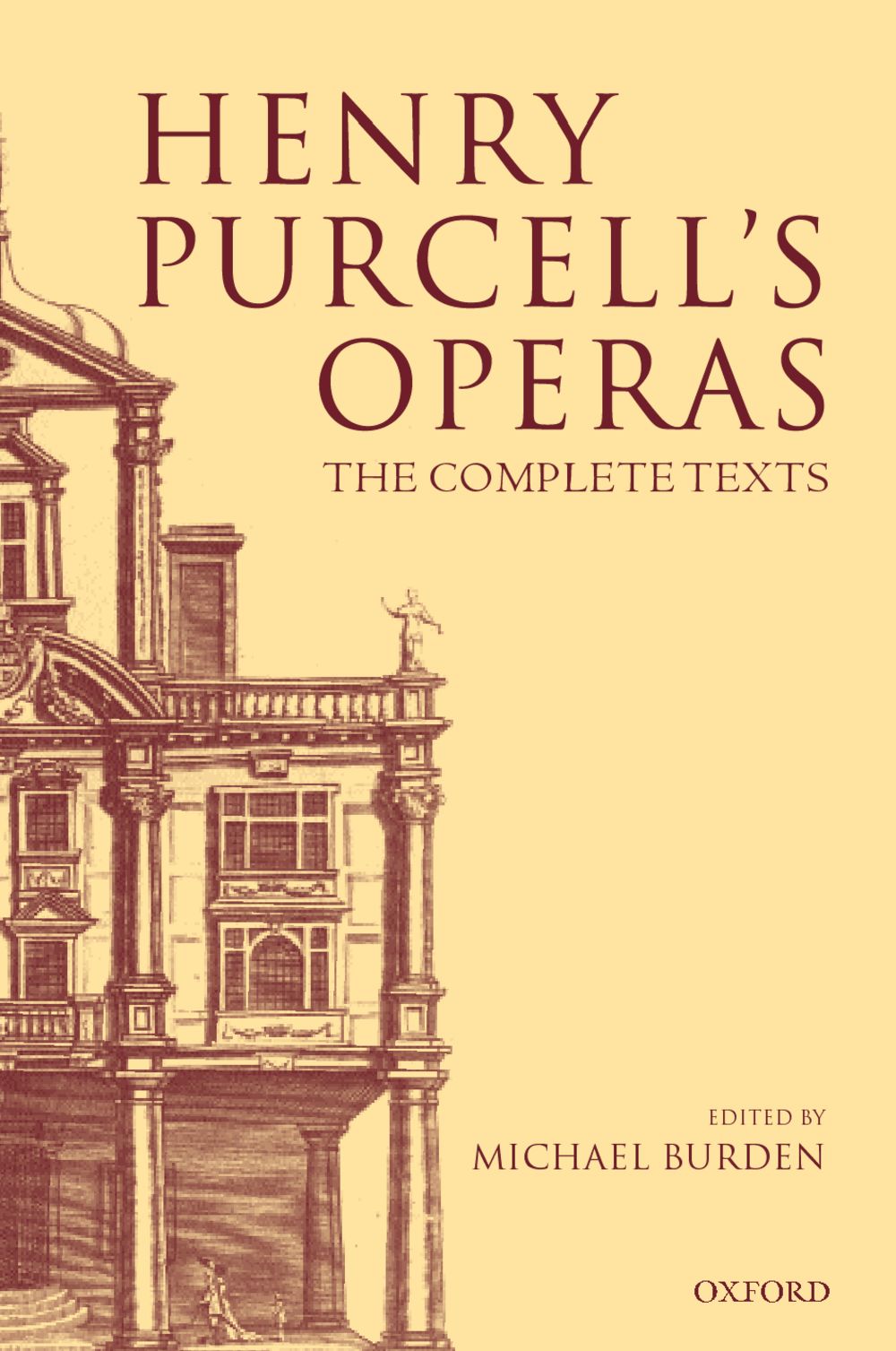Henry Purcells Operas The Complete Texts Hardback Sheet Music Songbook