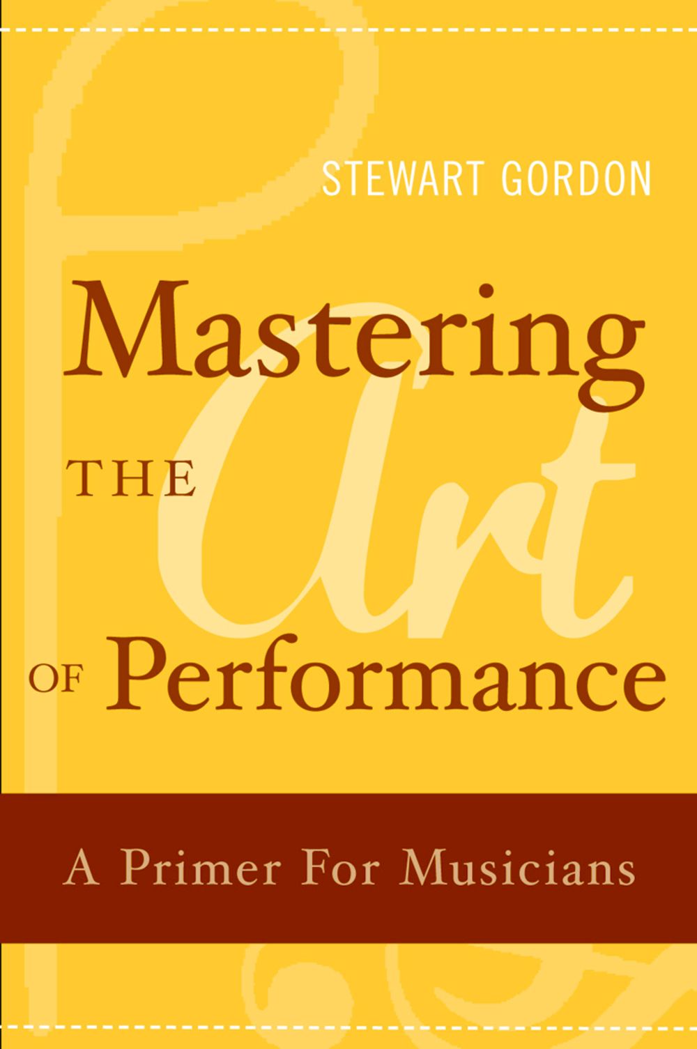 Gordon Mastering The Art Of Performance Hardback Sheet Music Songbook