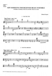 New Horizons Beginner Brass Ens Pta Cornet/trumpet Sheet Music Songbook