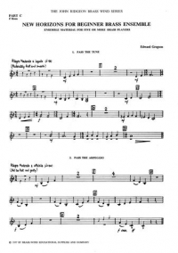 New Horizons Beginner Brass Ens Ptc F Horn Sheet Music Songbook