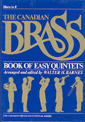 Canadian Brass Easy Quintets Horn In F Sheet Music Songbook