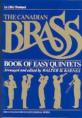 Canadian Brass Easy Quintets 1st Bb Trumpet Sheet Music Songbook
