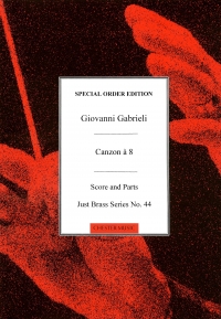 Gabrieli Canzon A8 Jb 44 Sheet Music Songbook