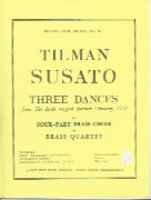 Susato 3 Dances For 4 Pt Brass Choir Mfb 22 Sheet Music Songbook