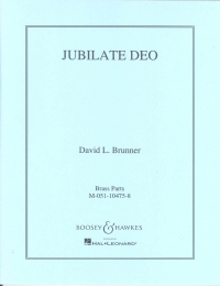 Brunner Jubilate Deo Brass Parts Sheet Music Songbook