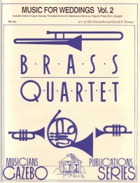 Music For Weddings Vol 2 Brass Quartet Holcombe Sheet Music Songbook