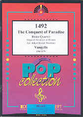 Vangelis 1492 Conquest Of Paradise Brass Quartet Sheet Music Songbook