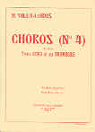 Villa-lobos Choros No 4 Brass Quartet Score Sheet Music Songbook