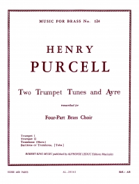 Purcell 2 Trumpet Tunes & Ayre  Score & Parts Sheet Music Songbook