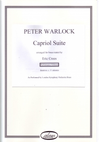 Warlock Capriol Suite Symphonic Brass Tentet Sc/pt Sheet Music Songbook