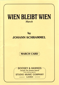 Schrammel Wein Bliebt Wien Brass Band March Cards Sheet Music Songbook