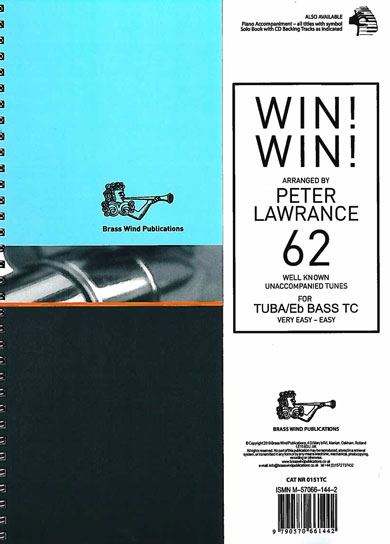 Win! Win! Tuba/eb Bass Treble Clef Lawrence Sheet Music Songbook