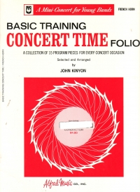 Basic Training Concert Time Folio, French Horn Sheet Music Songbook
