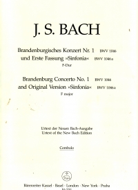 Bach Brandenburg Concerto No 1 Cembalo Sheet Music Songbook