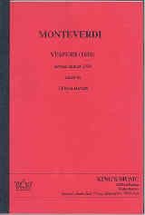 Monteverdi Vespers (1610) Bartlett (a4) Score Sheet Music Songbook