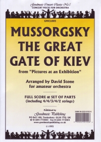 Mussorgsky Great Gate Of Kiev Orch Set Sheet Music Songbook