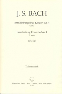 Bach Brandenburg Concerto No 4 Bwv1049 Vln Solo Pt Sheet Music Songbook