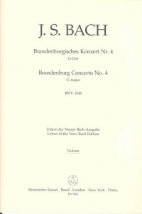 Bach Brandenburg Concerto No 4 Bwv1049 Bass Part Sheet Music Songbook