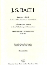 Bach Concerto Cmin (violin & Oboe) Oboe Part Sheet Music Songbook