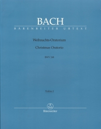 Bach Christmas Oratorio Violin I Part Sheet Music Songbook