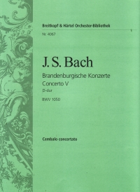 Bach Brandenburg Concerto No 5 Harpsichord Part Sheet Music Songbook