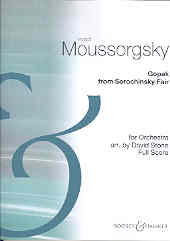 Mussorgsky Gopak From Sorochinsky Fair Full Score Sheet Music Songbook