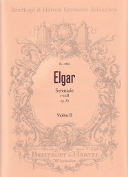 Elgar Serenade Violin 2 Part Sheet Music Songbook